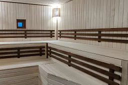 Термоясень в интерьере парилки фото Термоясень в интерьере парилки